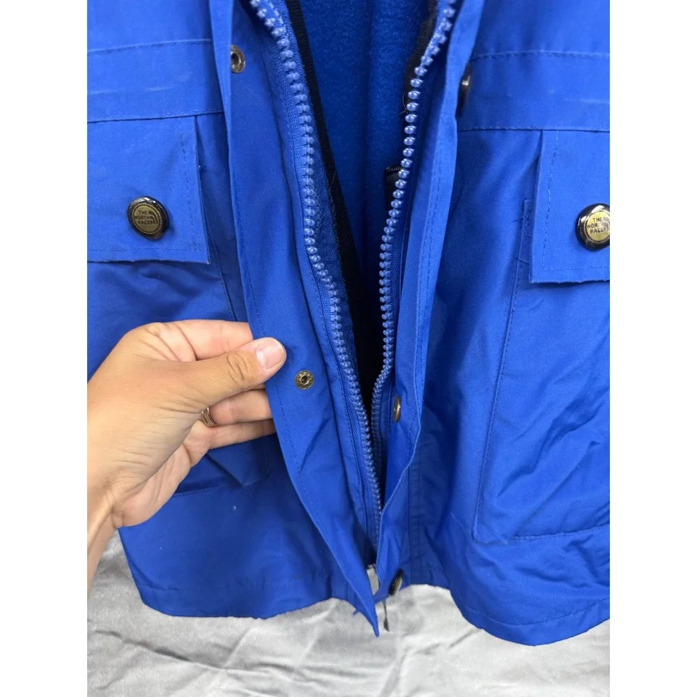 READ The North Face Gore-Tex Mountain Jacket Vintage 90's Blue Mens Medium